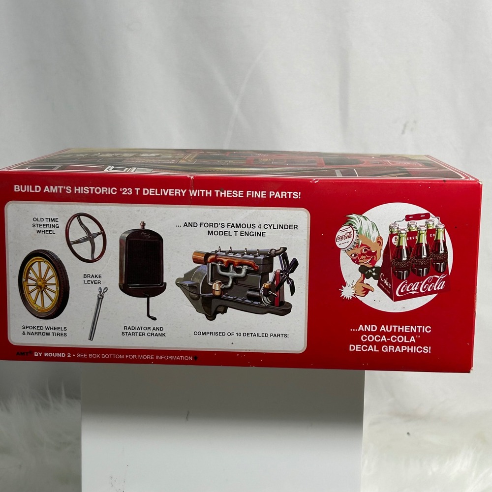 AMT Coca Cola 1923 Ford T Delivery 125 Scale Plastic Model Kit New - Picture 2 of 7